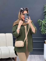 مانتو تک جیب پشت دکمه کد 4723 - تصویر 23
