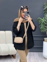 مانتو تک جیب پشت دکمه کد 4723 - تصویر 8