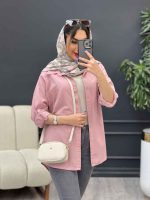 مانتو تک جیب پشت دکمه کد 4723 - تصویر 10