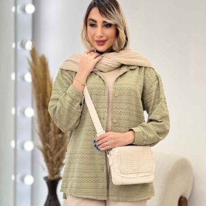 شومیز جلو دکمه گیسو کد 4936