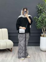 شومیز سه دکمه آستین پاگن کد 4923 - تصویر 6