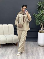 ست مانتو و شلوار دو جیب پیله کد 4940 - تصویر 15