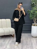 ست مانتو و شلوار دو جیب پیله کد 4940 - تصویر 10