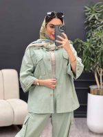 ست مانتو و شلوار دو جیب پیله کد 4940 - تصویر 26
