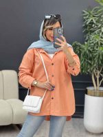 مانتو دو جیب زاپ دار لونا کد 4949 - تصویر 9