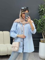 مانتو دو جیب زاپ دار لونا کد 4949 - تصویر 18