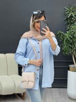 مانتو دو جیب زاپ دار لونا کد 4949 - تصویر 15