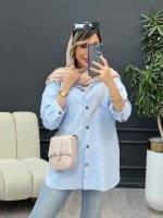 مانتو دو جیب زاپ دار لونا کد 4949 - تصویر 6