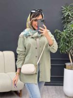 مانتو دو جیب زاپ دار لونا کد 4949 - تصویر 14