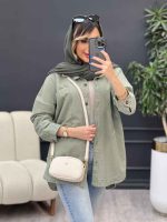 مانتو دو جیب زاپ دار لونا کد 4949 - تصویر 11
