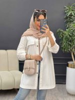 مانتو جیب نما بغل سه دکمه کد 4951 - تصویر 24
