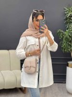 مانتو جیب نما بغل سه دکمه کد 4951 - تصویر 22