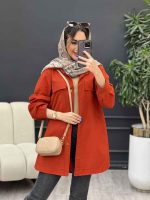 مانتو جیب نما بغل سه دکمه کد 4951 - تصویر 26