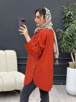 مانتو جیب نما بغل سه دکمه کد 4951 - تصویر 21