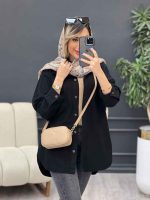 مانتو دو جیب زاپ دار لونا کد 4949 - تصویر 3