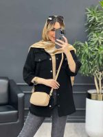 مانتو آستین پیله پایین ریش کد 4946 - تصویر 5