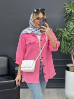 مانتو آستین پیله پایین ریش کد 4946 - تصویر 12
