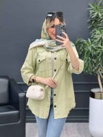 مانتو آستین پیله پایین ریش کد 4946 - تصویر 3
