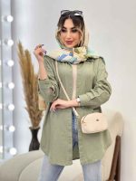 مانتو کتان دو جیب پرند کد 4950 - تصویر 7