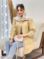 مانتو کتان دو جیب پرند کد 4950 - تصویر 13