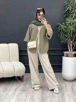 مانتو جیب پیله ریش دار کد 4947 - تصویر 11