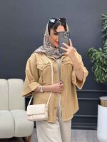 مانتو جیب پیله ریش دار کد 4947 - تصویر 18