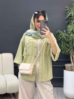 مانتو جیب پیله ریش دار کد 4947 - تصویر 9