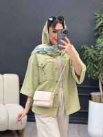 مانتو جیب پیله ریش دار کد 4947 - تصویر 2