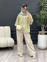 مانتو جیب پیله ریش دار کد 4947 - تصویر 14