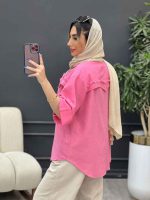 مانتو جیب پیله ریش دار کد 4947 - تصویر 13