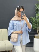 مانتو جیب پیله ریش دار کد 4947 - تصویر 10