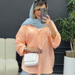 مانتو آستین پیله تک جیب کد 4931