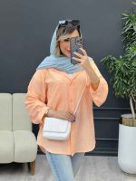 مانتو آستین پیله تک جیب کد 4931 - تصویر 9