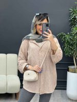 مانتو آستین پیله تک جیب کد 4931 - تصویر 7
