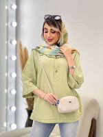 مانتو جلو بسته دو دکمه کد 4959 - تصویر 21