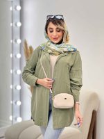 مانتو لینن رنگی دو جیب هانا کد 4937 - تصویر 10
