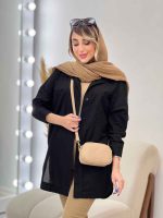 مانتو لینن رنگی دو جیب هانا کد 4937 - تصویر 22