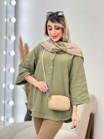 مانتو جلو بسته دو دکمه کد 4959 - تصویر 16