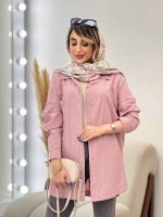 مانتو لینن رنگی دو جیب هانا کد 4937 - تصویر 12