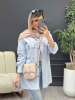مانتو دو جیب پیله بغل چاک کد 4956 - تصویر 7