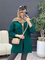 مانتو دو جیب پیله بغل چاک کد 4956 - تصویر 14