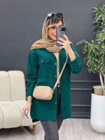 مانتو دو جیب پیله بغل چاک کد 4956 - تصویر 6