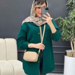 مانتو دو جیب پایین هلال نینا کد 4964