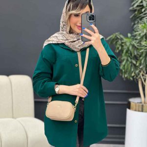 مانتو دو جیب پایین هلال نینا کد 4964