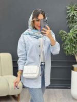 مانتو دو جیب پایین هلال نینا کد 4964 - تصویر 9