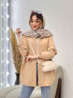 مانتو لینن رنگی دو جیب هانا کد 4937 - تصویر 9