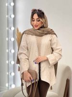 مانتو لینن نچرال ترنم کد 4930 - تصویر 2