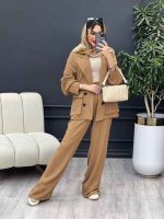 مانتو و شلوار دو جیب پاکتی درنا کد 4963 - تصویر 23