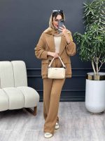 مانتو و شلوار دو جیب پاکتی درنا کد 4963 - تصویر 7