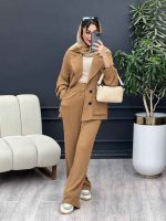 مانتو و شلوار دو جیب پاکتی درنا کد 4963 - تصویر 14